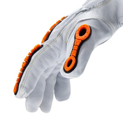 Cut and Heat Resistant Impact Protection Leather Work Gloves | Chrome SLT ® Series 4060 | Large