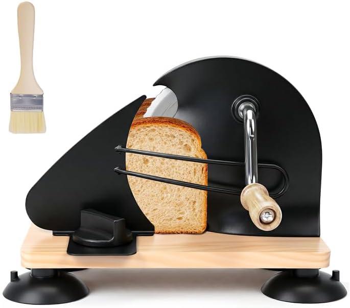 Manual Bread Slicer for Homemade Sourdough Adjustable Thickness