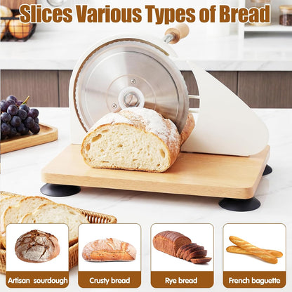 Manual Bread Slicer for Homemade Sourdough Adjustable Thickness