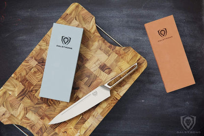 Whetstone Set #1000/#6000 — XL Corundum Sharpening Stones — For Restoring Dull Knives, Maintaining Any Kitchen Blade, Beginner to Pro — Non-Slip Base, Angle Guide, Customer Support