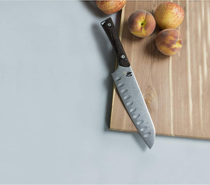 Kanso 5 Piece Block Set | Includes 3.5" Paring, 7" Santoku, 6" Utility Knives and More, Handcrafted, AUS10A Stainless Steel Blades, Tagayasan Handle