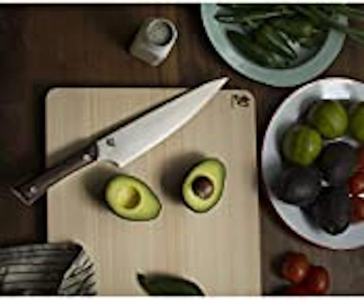 Kanso 5 Piece Block Set | Includes 3.5" Paring, 7" Santoku, 6" Utility Knives and More, Handcrafted, AUS10A Stainless Steel Blades, Tagayasan Handle