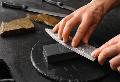 14 Pcs Kitchen Knife Set with Block, Stainless Steel | Premium forged kitchen knives with high-carbon sharp blades, ergonomic handle, rust-resistant knife block set for home & chef