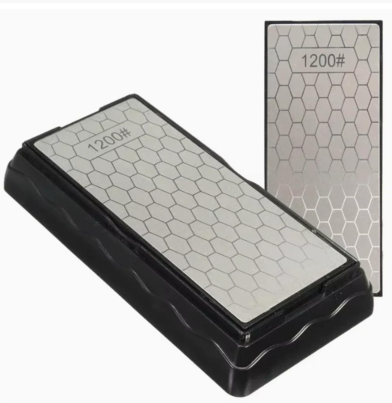 Diamond Sharpening Stone, 5 Pcs Knife Sharpening Stone for Kitchen Sharpening, Diamond Lapping Plate Coarse/Medium/Fine Grit Sharpener, 320/600/1000/2000/3000 Grit