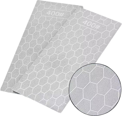 Diamond Sharpening Stone, 5 Pcs Knife Sharpening Stone for Kitchen Sharpening, Diamond Lapping Plate Coarse/Medium/Fine Grit Sharpener, 320/600/1000/2000/3000 Grit
