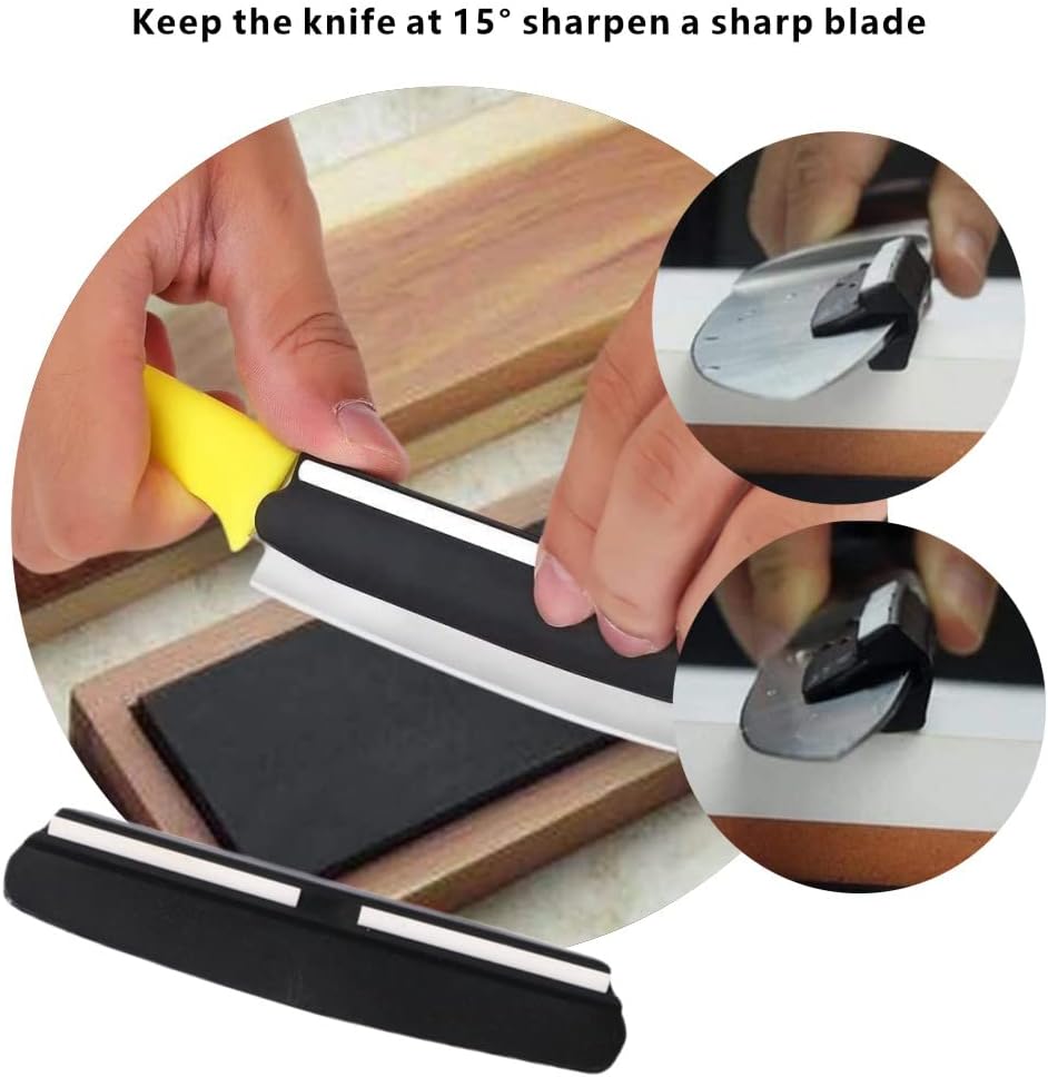 Professional Sharpening Guide Perfect Assistance Sharpener Angle Guide Grinding Auxiliary Tool for Outdoor Kitchen Whetstone Black