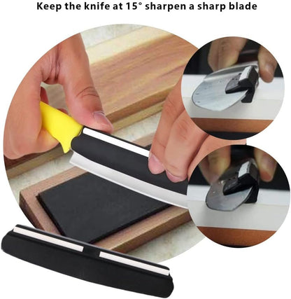 Professional Sharpening Guide Perfect Assistance Sharpener Angle Guide Grinding Auxiliary Tool for Outdoor Kitchen Whetstone Black