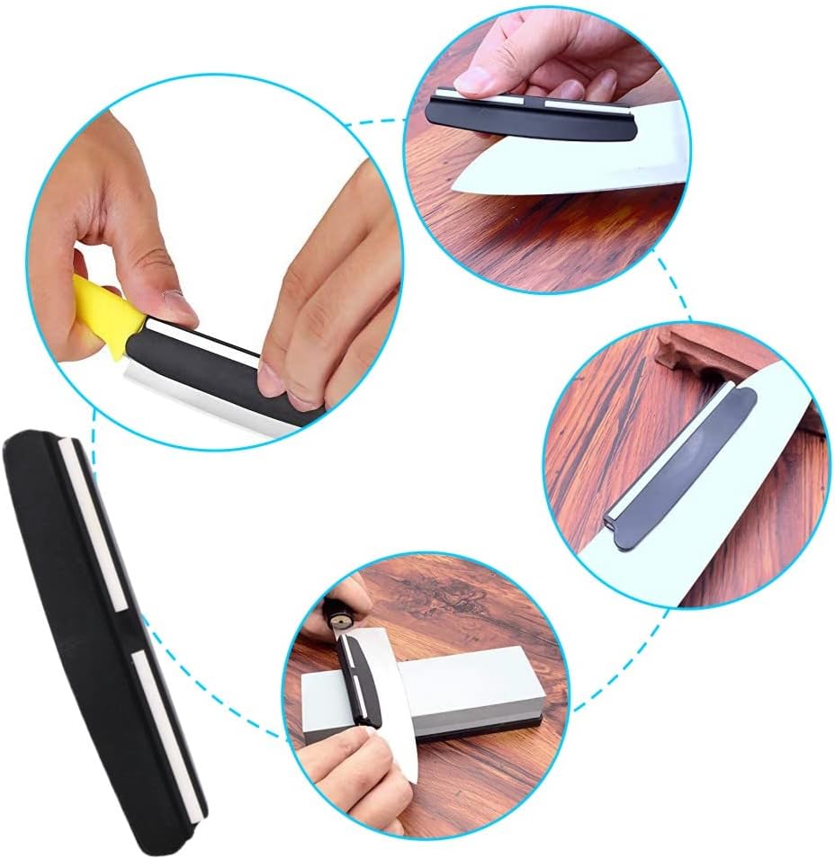 Professional Sharpening Guide Perfect Assistance Sharpener Angle Guide Grinding Auxiliary Tool for Outdoor Kitchen Whetstone Black