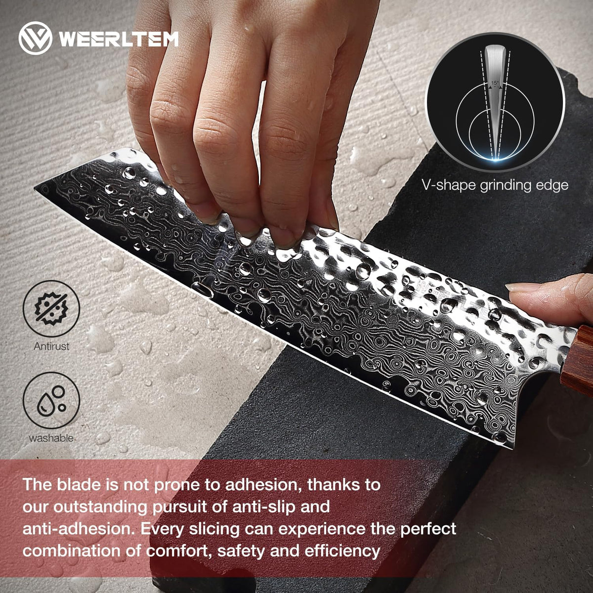 Kiritsuke Chef Knife 8 Inch, Hand-forged 67-Layer VG10 High Carbon Steel Japanese Damascus Chef Knife, Ultra Sharp Hammered Damascus Chef Knife with Octagonal Ebony Handle & Gift Box