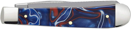 Case WR XX Pocket Knife Patriot Kirinite Trapper Item #11200 - (10254 SS) - Length Closed: 4 1/8 Inches