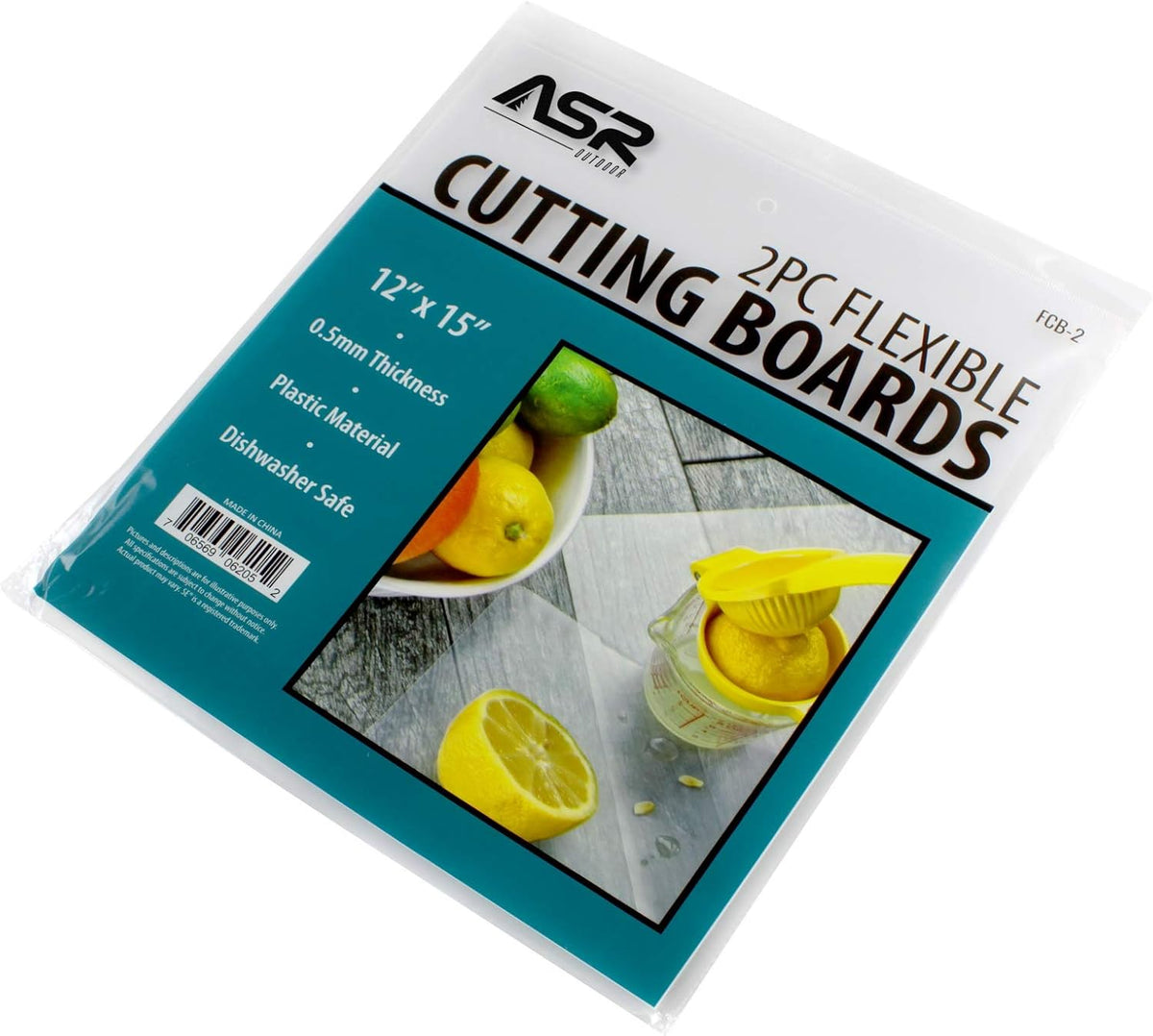 4-Pack Thin Flexible Kitchen Cutting Board Chopping Mat, 12" x 15"