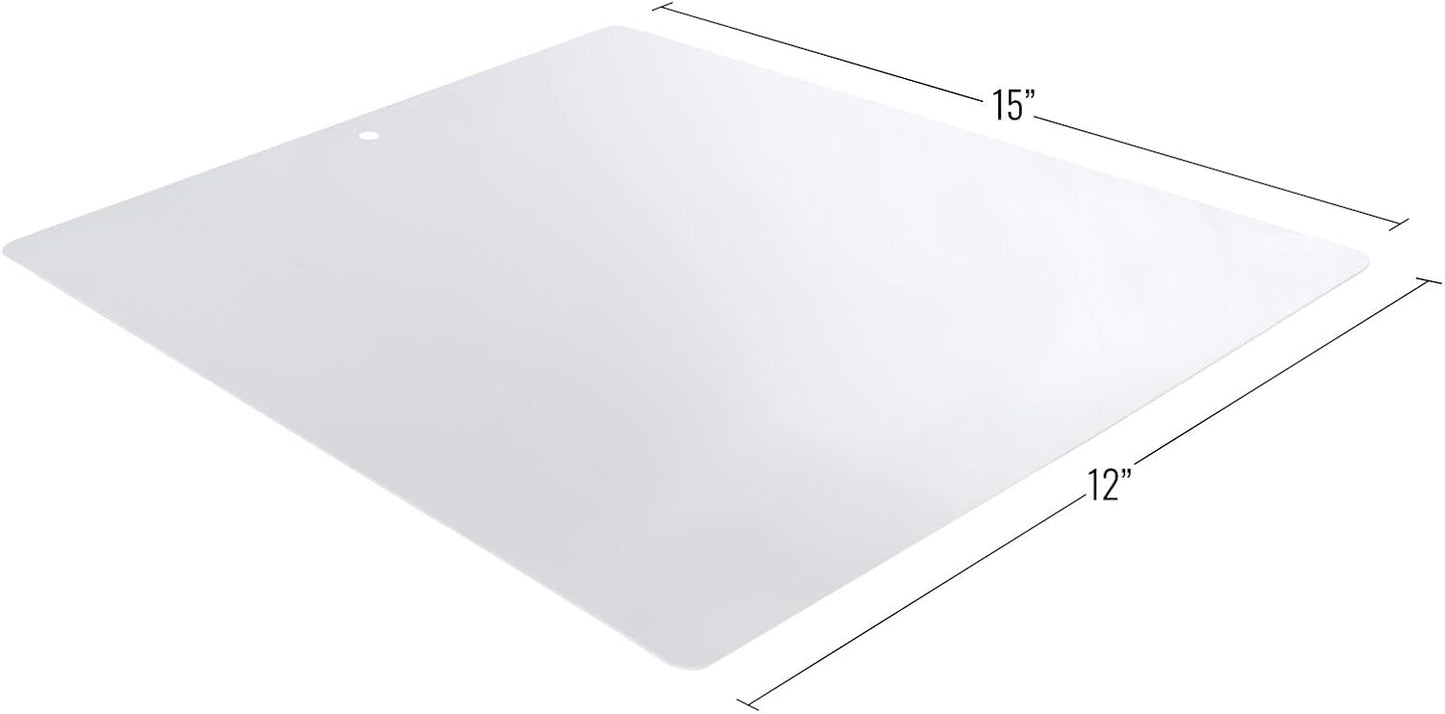 4-Pack Thin Flexible Kitchen Cutting Board Chopping Mat, 12" x 15"