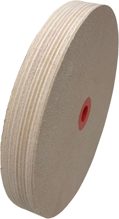 6" Leather Honing Wheel Fits 6 in. Bench Grinders and Polishers