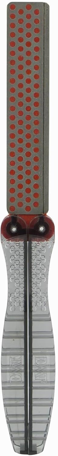Diamond Machining Technology (DMT) Diafold Hook and Knife Whetstone Sharpener, Fine Grit with Fish Hook Groove (FFHWF)