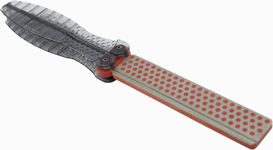 Diamond Machining Technology (DMT) Diafold Hook and Knife Whetstone Sharpener, Fine Grit with Fish Hook Groove (FFHWF)
