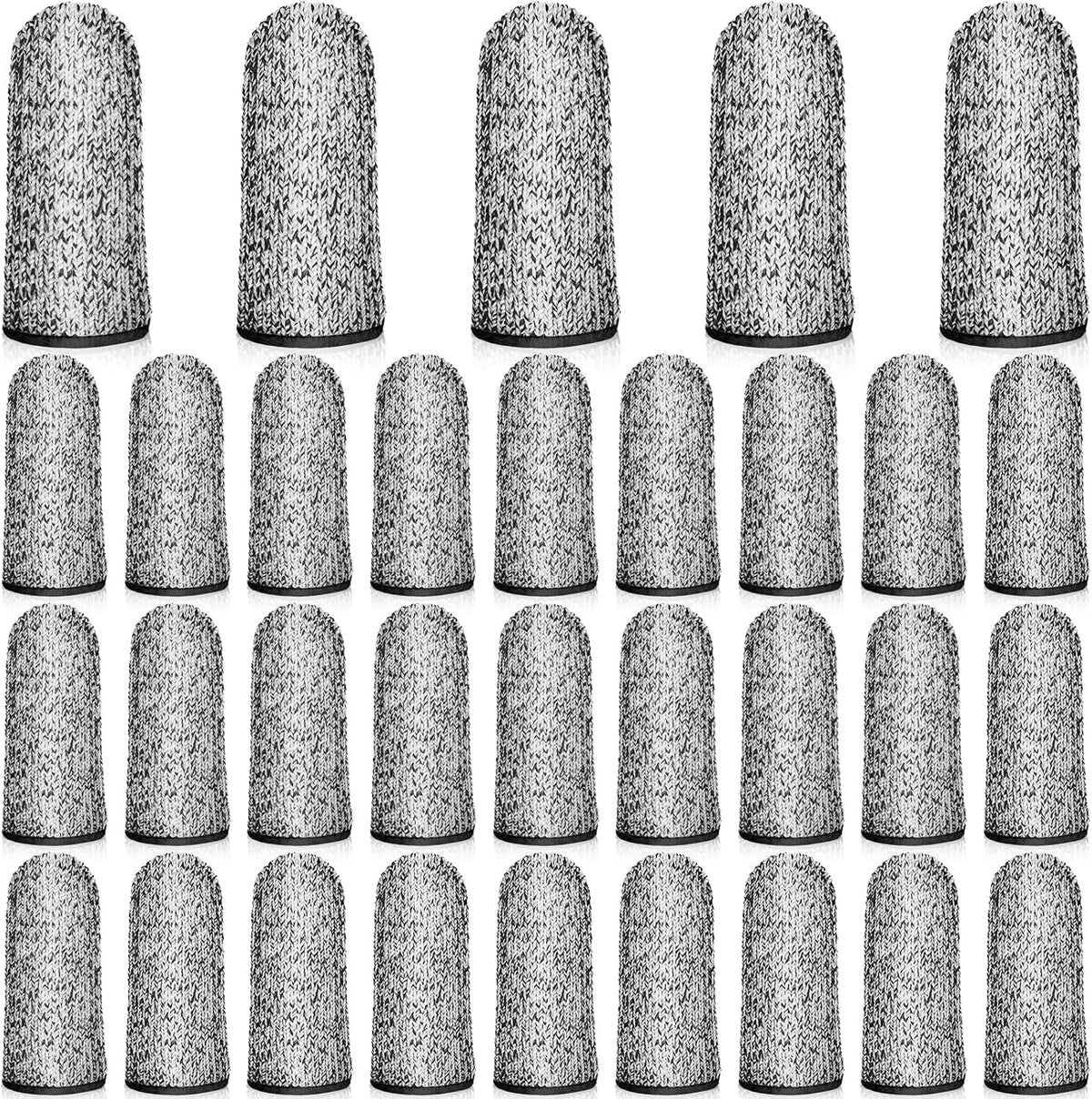 Cut Resistant Finger Cots Protector Breathable Finger Sleeve Protectors Reusable Fingers Guards Covers Fingers Thumb Protector Gloves for Kitchen Garden Sculpture Work 32 PCS