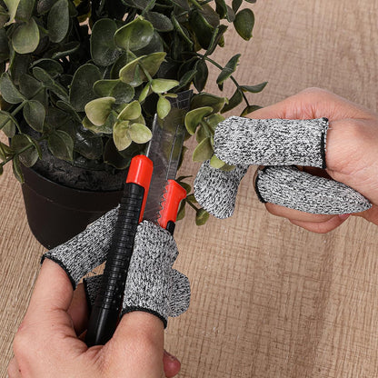 Cut Resistant Finger Cots Protector Breathable Finger Sleeve Protectors Reusable Fingers Guards Covers Fingers Thumb Protector Gloves for Kitchen Garden Sculpture Work 32 PCS