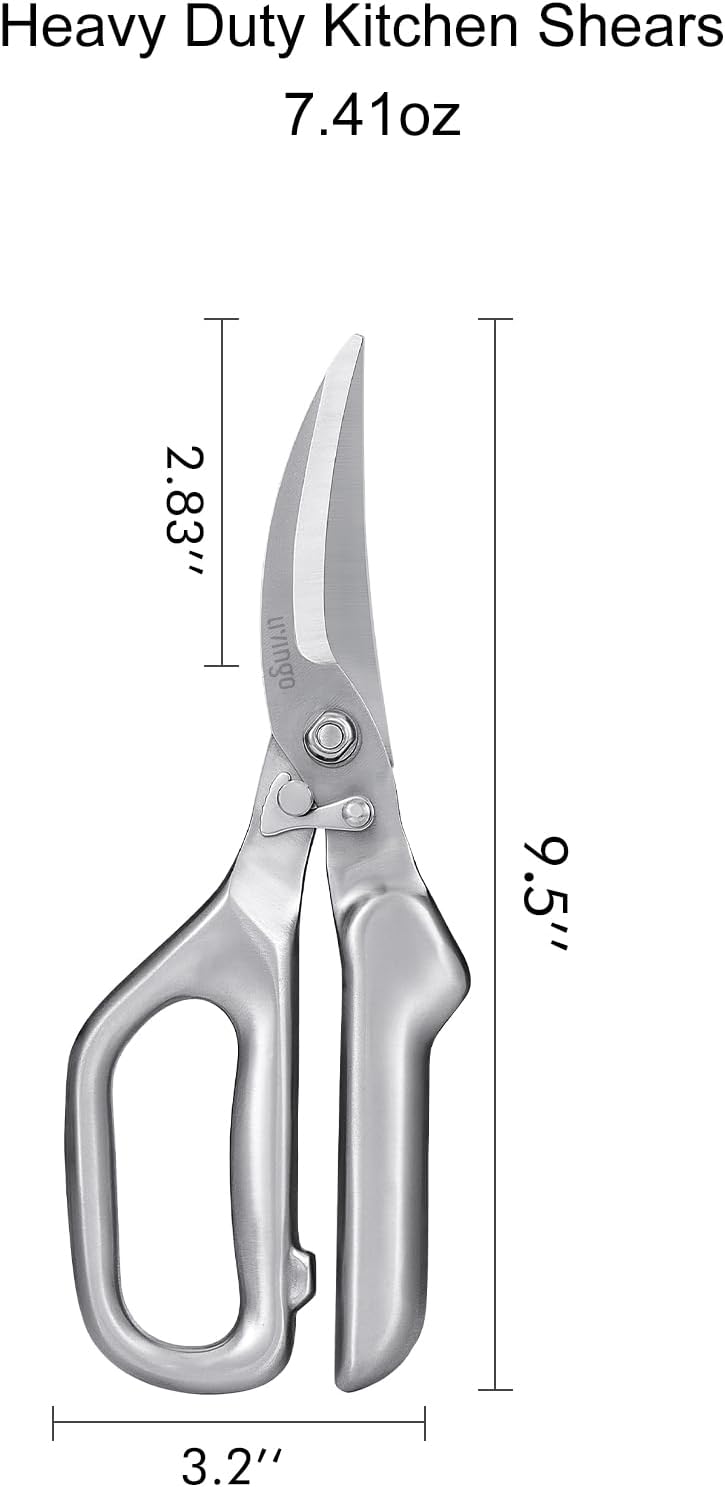 8.5" Kitchen Shears Heavy Duty Forged Stainless Steel Scissors