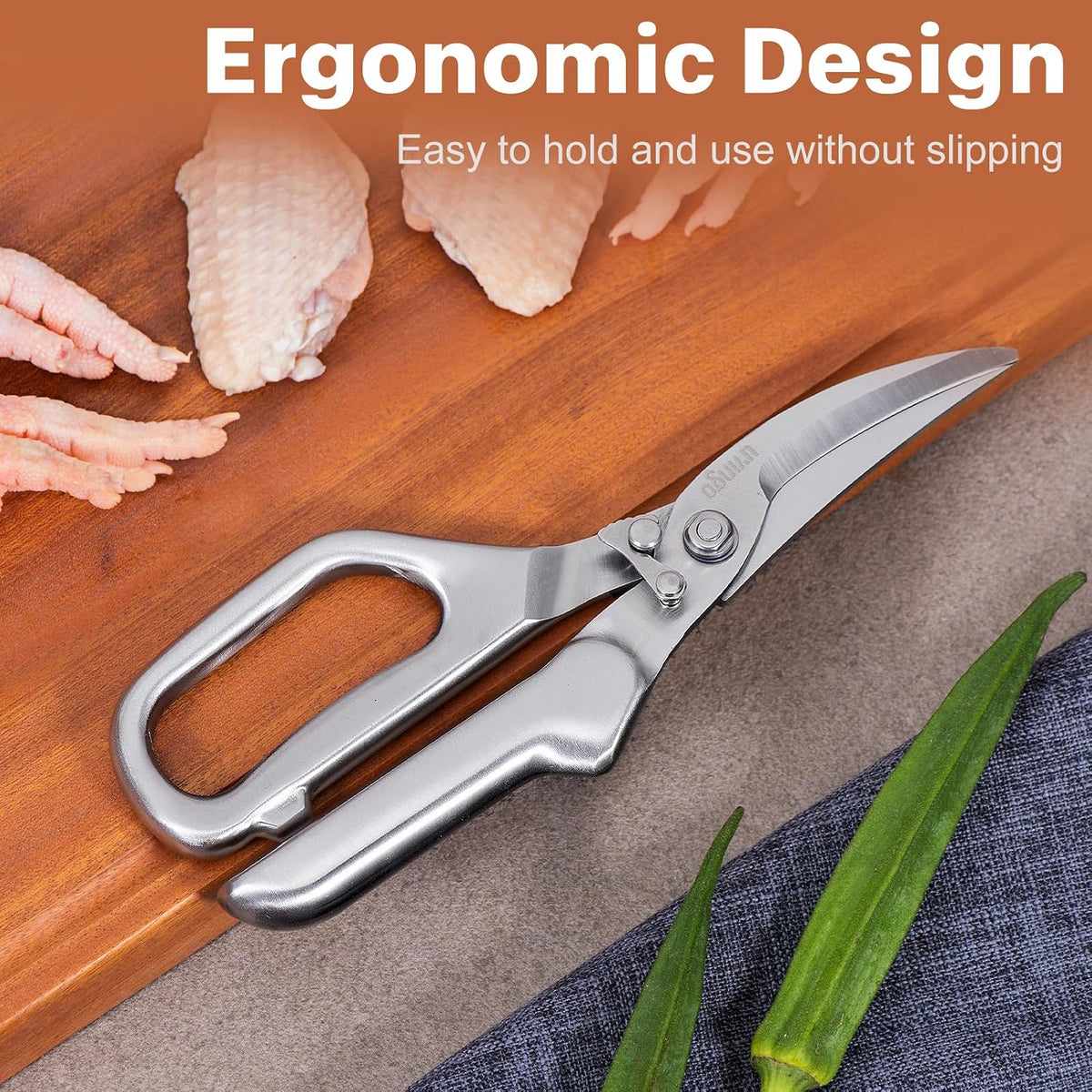 8.5" Kitchen Shears Heavy Duty Forged Stainless Steel Scissors