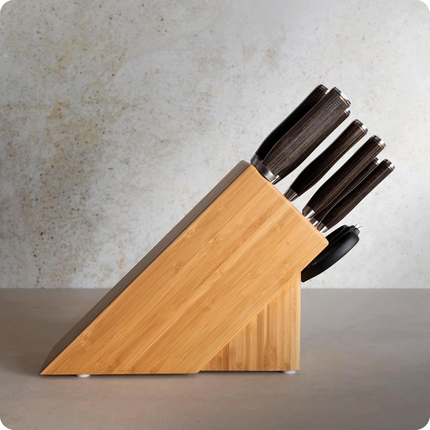 Premier 10-Piece Knife Block Set, Damascus Steel, Pakkawood