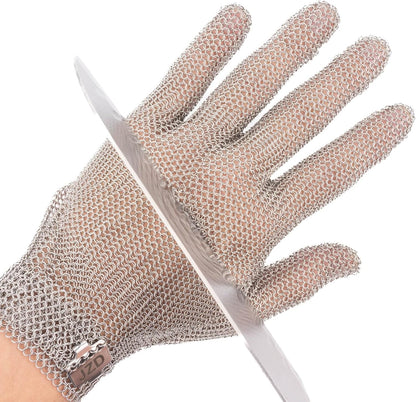 Cut Resistant Gloves Good Grade - Level A9 Protection; Ambidextrous; Stainless Steel; Kitchen Work Protective Gloves