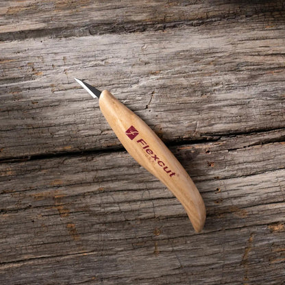 KN14 Roughing Knife 2″ High-Carbon Steel Straight Blade, Ergonomic Ash-wood Handle, 0.15 lb, Flexible Spring Steel Shaft, Made in USA