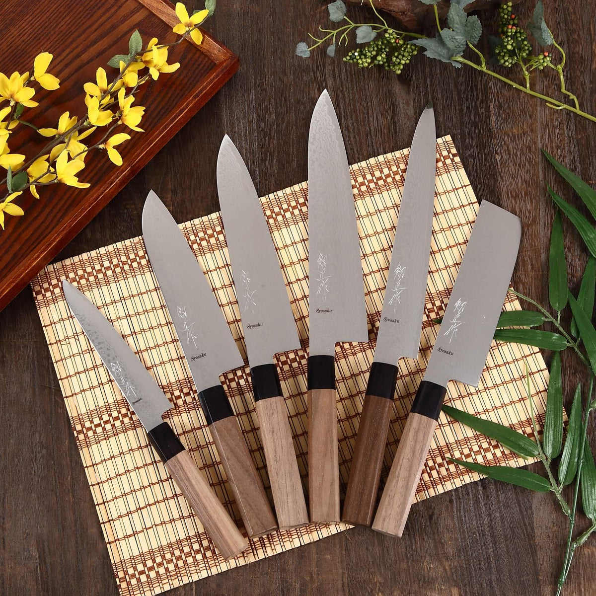 Japanese Chef Knife Damascus ZA18 69 Layer Octagonal Walnut Handle, Gyuto 8.3-inch (210mm)