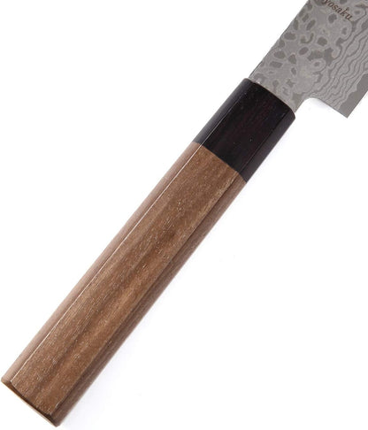 Japanese Chef Knife Damascus ZA18 69 Layer Octagonal Walnut Handle, Gyuto 8.3-inch (210mm)