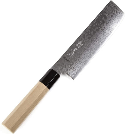 Japanese Chef Knife Damascus ZA18 69 Layer Octagonal Walnut Handle, Gyuto 8.3-inch (210mm)
