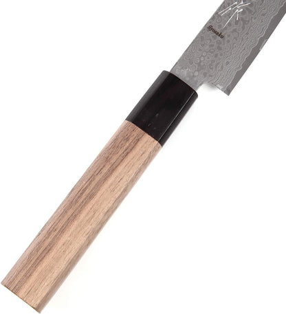 Japanese Chef Knife Damascus ZA18 69 Layer Octagonal Walnut Handle, Gyuto 8.3-inch (210mm)