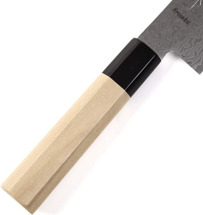 Japanese Chef Knife Damascus ZA18 69 Layer Octagonal Walnut Handle, Gyuto 8.3-inch (210mm)