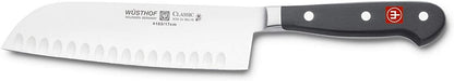 Wusthof Trident 4183 Forged Santoku with Granton Edge Knife - Classic 7" Blade