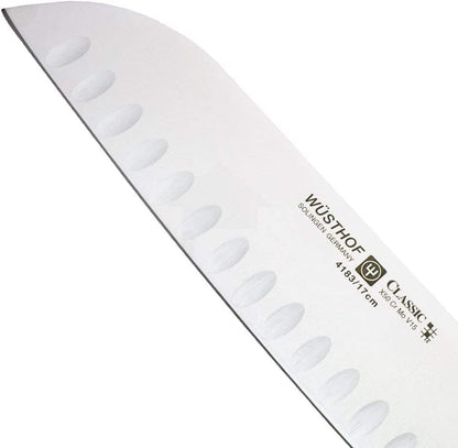 Wusthof Trident 4183 Forged Santoku with Granton Edge Knife - Classic 7" Blade