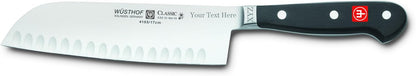 Wusthof Trident 4183 Forged Santoku with Granton Edge Knife - Classic 7" Blade