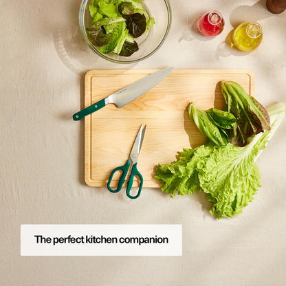 Heavy Duty Kitchen Shears - Comfortable Ambidextrous Scissors for Meat, Poultry, Herbs & More - Easy to Clean - German Stainless Steel - Large | Green