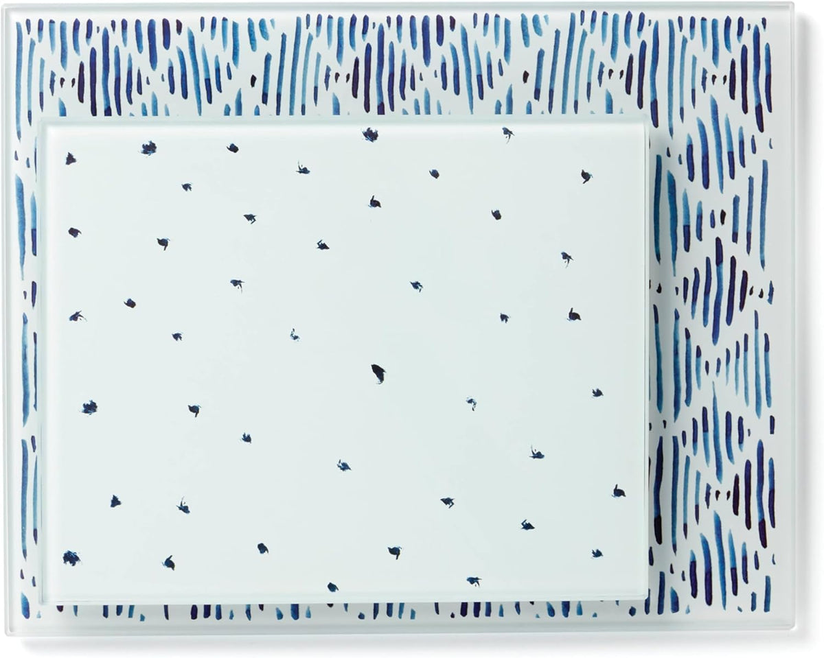 895698 Blue Bay 2-Piece Glass Cutting Board Set