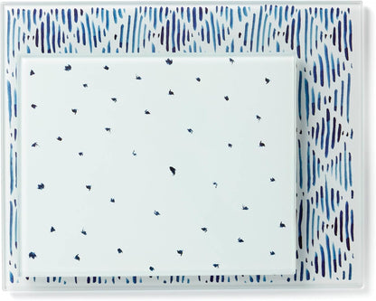 895698 Blue Bay 2-Piece Glass Cutting Board Set