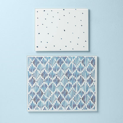 895698 Blue Bay 2-Piece Glass Cutting Board Set
