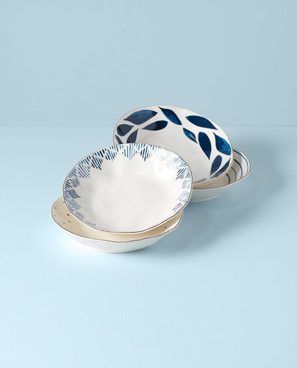 895698 Blue Bay 2-Piece Glass Cutting Board Set