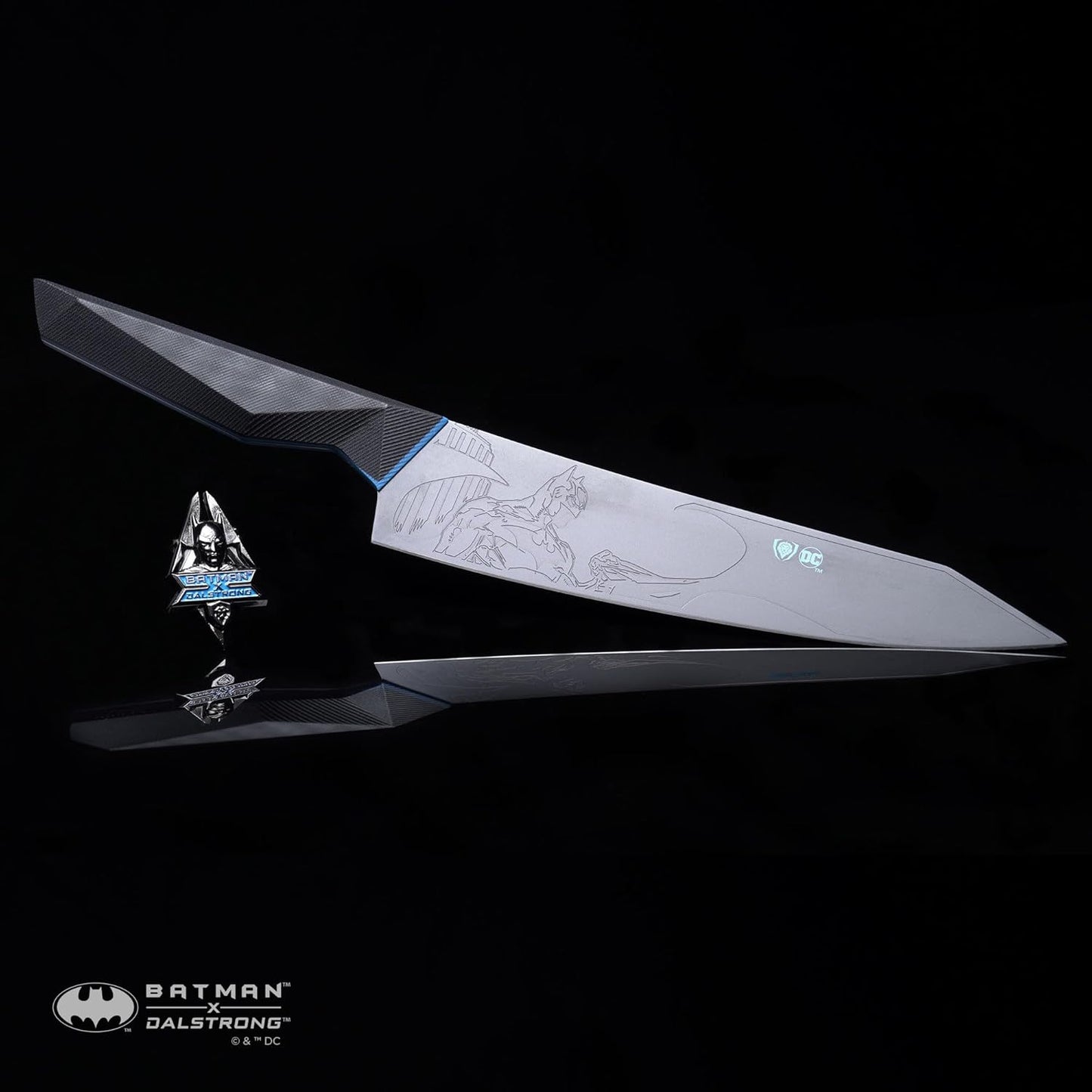 Chef Knife 8" — Batman™ Shadow Black Edition — Official DC License — 7CR17MoV Steel, Black TiN Coated — For DC Fans, Collectors & Everyday Cooking — G10 Handle, customer support