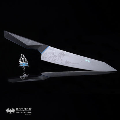 Chef Knife 8" — Batman™ Shadow Black Edition — Official DC License — 7CR17MoV Steel, Black TiN Coated — For DC Fans, Collectors & Everyday Cooking — G10 Handle, customer support