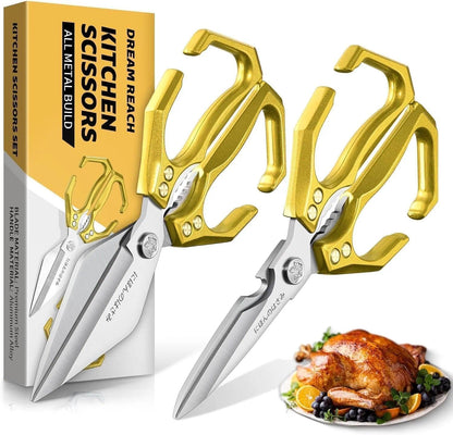 Heavy Duty Poultry Shears, Serrated Spring Loaded Kitchen Shear
