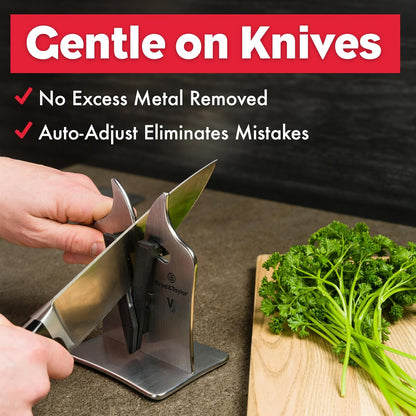 VG2 Classic Knife Sharpener | 3-Action Tungsten Carbide (Nylon)