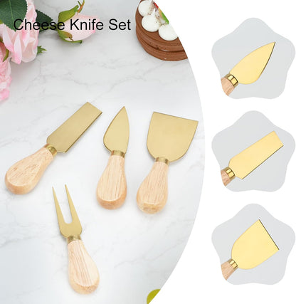 Golden Charcuterie Boards Accessories Butter Spreader Knives Set, 48 Pcs