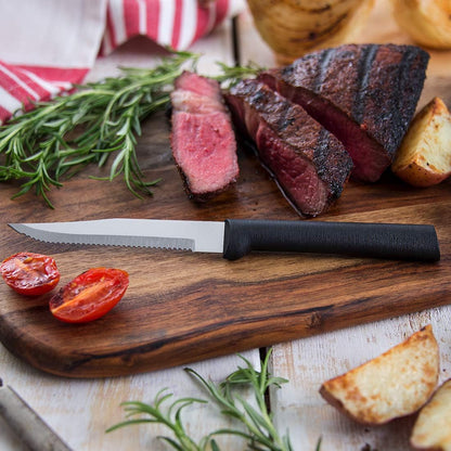 Meat Lover’s Gift Set (G27S), Black Handle | 8-Piece Knife Set , Stainless Steel Blade, Black Resin Handle