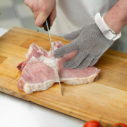 Cut Resistant Chainmail Glove, Food Grade Stainless Steel 316 Hand Protective Glove, PPE Metal Mesh Cutting Glove