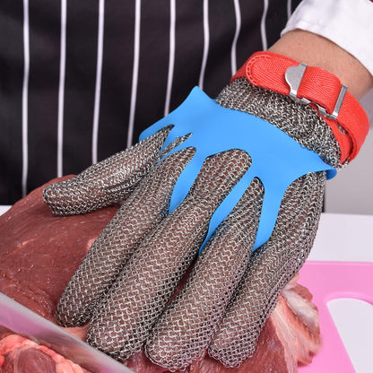 Cut Resistant Chainmail Glove, Food Grade Stainless Steel 316 Hand Protective Glove, PPE Metal Mesh Cutting Glove