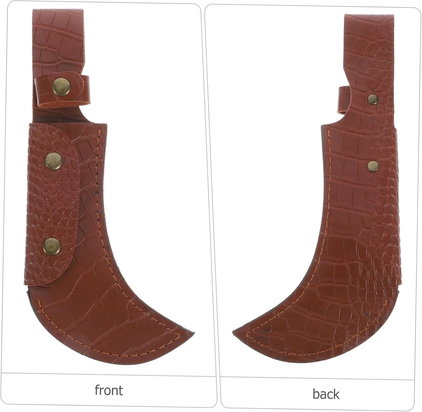Scimitar Fruit Knife Blade Banana Cutter Grapefruit Knife Protective Case Leather Scabbard Cover