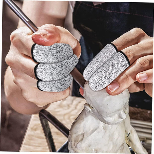 Cut Resistant Finger Protectors for Crafting and Kitchen Use Wear Resistant Sleeves for Safe Cutting