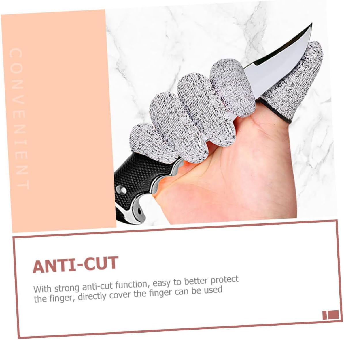 Cut Resistant Finger Protectors for Crafting and Kitchen Use Wear Resistant Sleeves for Safe Cutting